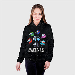 Куртка с капюшоном женская AMONG US, цвет: 3D-черный — фото 2