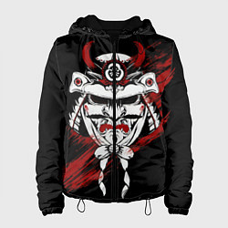 Куртка с капюшоном женская Самурай Маска, цвет: 3D-черный