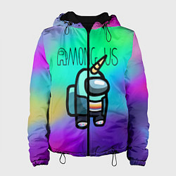 Куртка с капюшоном женская Among Us Unicorn Z, цвет: 3D-черный