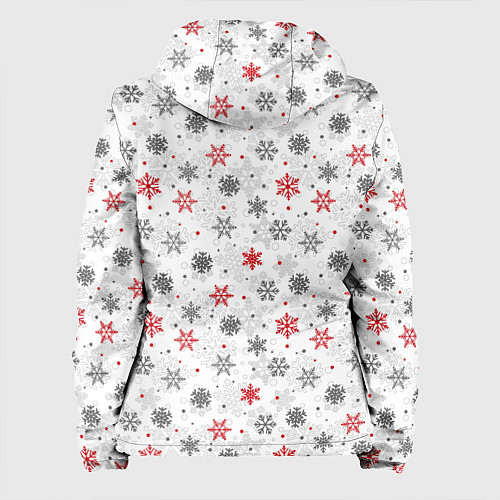 Женская куртка Снежинки / 3D-Белый – фото 2