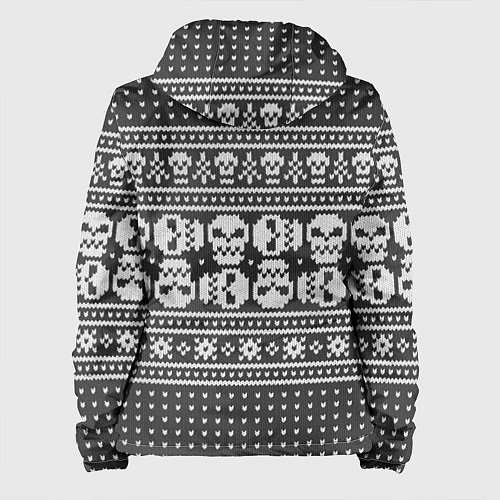 Женская куртка Свитер с черепами / 3D-Белый – фото 2