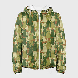 Женская куртка Камуфляж из котов