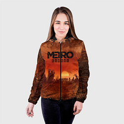 Куртка с капюшоном женская Metro Exodus, цвет: 3D-черный — фото 2