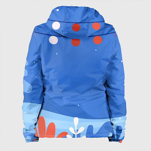 Женская куртка Бык в новогоднем носке / 3D-Белый – фото 2