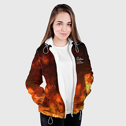 Куртка с капюшоном женская Children of Bodom Fire Z, цвет: 3D-белый — фото 2