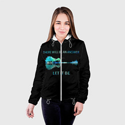 Куртка с капюшоном женская The Beatles, цвет: 3D-белый — фото 2