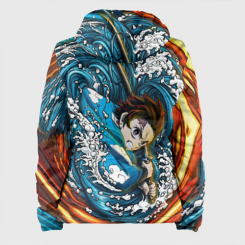 Женская куртка Танджиро Камадо Клинок демонов / 3D-Белый – фото 2