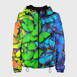 Женская куртка Радужные бабочки