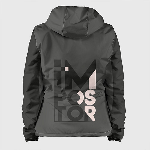 Женская куртка AMONG US BLACK IMPOSTOR / 3D-Черный – фото 2