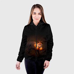 Куртка с капюшоном женская Dark fox, цвет: 3D-черный — фото 2