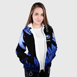 Куртка с капюшоном женская Subaru, цвет: 3D-белый — фото 2