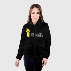 Куртка с капюшоном женская Little Nightmares, цвет: 3D-черный — фото 2