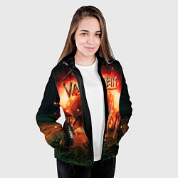 Куртка с капюшоном женская Valheim, цвет: 3D-черный — фото 2