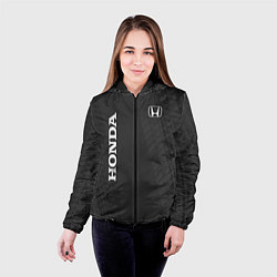 Куртка с капюшоном женская Honda, цвет: 3D-черный — фото 2