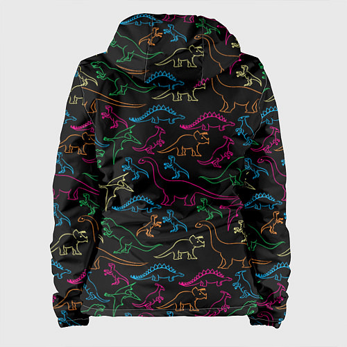 Женская куртка Динозавры / 3D-Белый – фото 2
