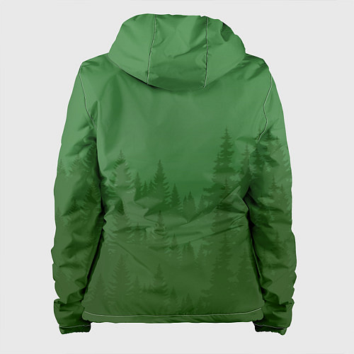 Женская куртка Зеленый Лес / 3D-Белый – фото 2