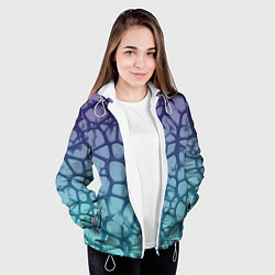 Куртка с капюшоном женская Тернии, цвет: 3D-белый — фото 2