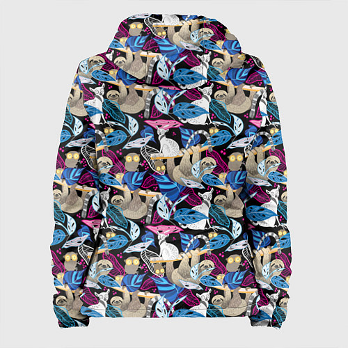 Женская куртка Ленивцы и Лемуры / 3D-Черный – фото 2