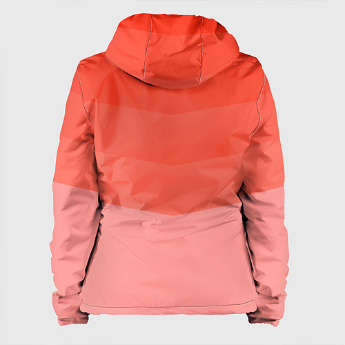 Женская куртка Персиковый Градиент / 3D-Черный – фото 2