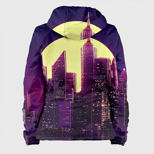 Женская куртка Неоновый город / 3D-Белый – фото 2