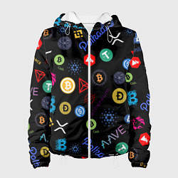 Женская куртка BITCOIN PATTERN БИТКОИН Z