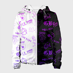 Куртка с капюшоном женская LIL PEEP, цвет: 3D-белый