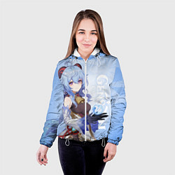 Куртка с капюшоном женская GENSHIN IMPACT, ГАНЬ ЮЙ, цвет: 3D-белый — фото 2