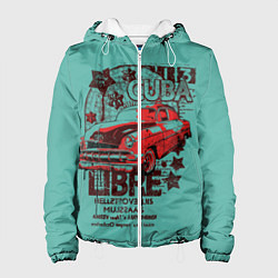 Куртка с капюшоном женская CUBA CAR, цвет: 3D-белый