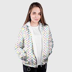Куртка с капюшоном женская Знаки Зодиака, цвет: 3D-белый — фото 2