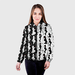 Куртка с капюшоном женская MONOKUMA МОНОКУМА ПАТТЕРН, цвет: 3D-черный — фото 2