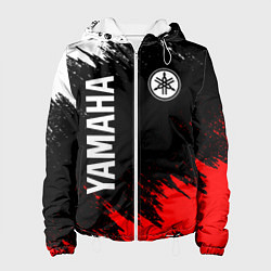 Куртка с капюшоном женская YAMAHA ЯМАХА, цвет: 3D-белый