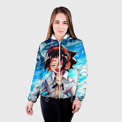 Куртка с капюшоном женская Шаман Кинг, цвет: 3D-белый — фото 2