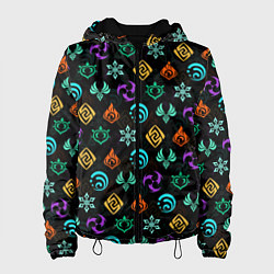 Женская куртка GENSHIN IMPACT ЭМБЛЕМЫ