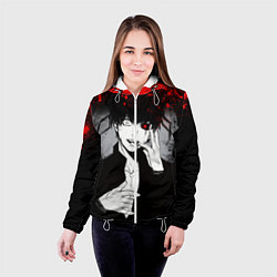 Куртка с капюшоном женская ТОКИЙСКИЙ ГУЛЬ TOKYO GHOUL, цвет: 3D-белый — фото 2