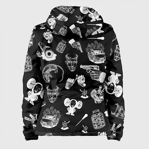 Женская куртка КРОВОСТОК ТАТУИРОВКИ / 3D-Белый – фото 2