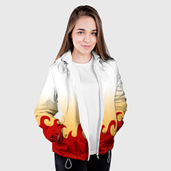 Куртка с капюшоном женская ШИНДЖУРО РЕНГОКУ KNY, цвет: 3D-белый — фото 2