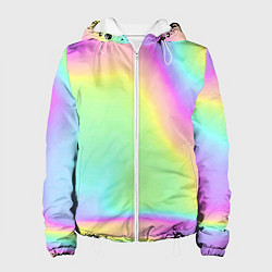 Куртка с капюшоном женская Цвет волшебства, цвет: 3D-белый