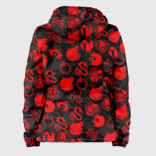 Женская куртка СИМВОЛЫ ГРЕХОВ 7 DEADLY SINS / 3D-Белый – фото 2