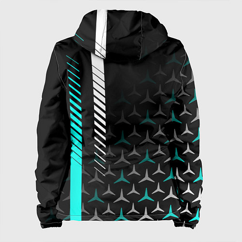 Женская куртка МЕРСЕДЕС AQUA BLACK GRADIENT / 3D-Белый – фото 2