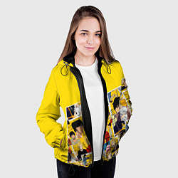 Куртка с капюшоном женская Banana Fish, цвет: 3D-черный — фото 2
