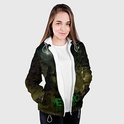 Куртка с капюшоном женская Metro отдых сталкера, цвет: 3D-белый — фото 2