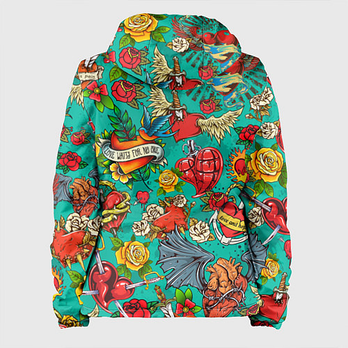 Женская куртка Дела сердечные tattoo / 3D-Черный – фото 2