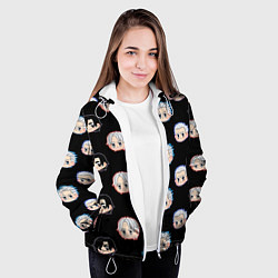 Куртка с капюшоном женская DMC Pattern, цвет: 3D-белый — фото 2