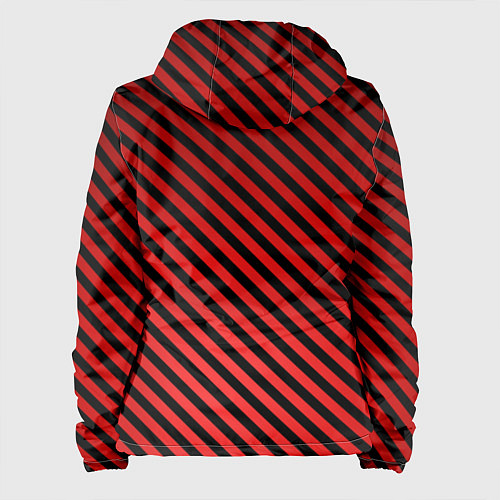 Женская куртка Красные полосы / 3D-Белый – фото 2