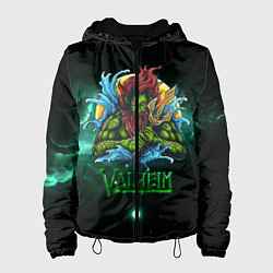 Куртка с капюшоном женская Valheim повелитель морей, цвет: 3D-черный