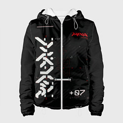 Куртка с капюшоном женская CuberPunk 2077, цвет: 3D-белый