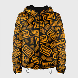 Куртка с капюшоном женская PUBG ПАБГ УЗОР, цвет: 3D-черный