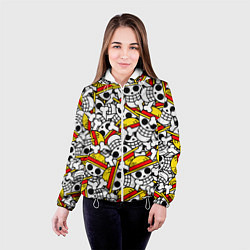 Куртка с капюшоном женская ONE PIECE ВАН ПИС УЗОР, цвет: 3D-белый — фото 2