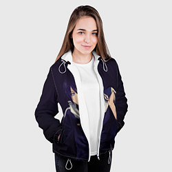 Куртка с капюшоном женская Ято Бездомный бог, цвет: 3D-белый — фото 2