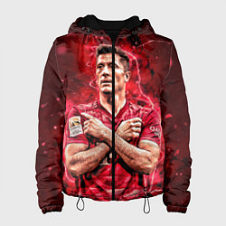 Куртка с капюшоном женская Левандовски Lewandowski 9, цвет: 3D-черный